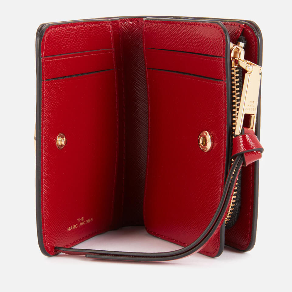 Marc Jacobs Women's Mini Compact Wallet - Black/Chianti