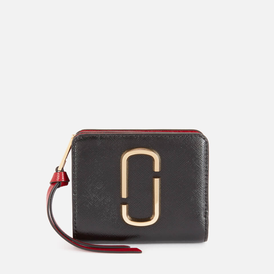 Marc Jacobs Women's Mini Compact Wallet - Black/Chianti