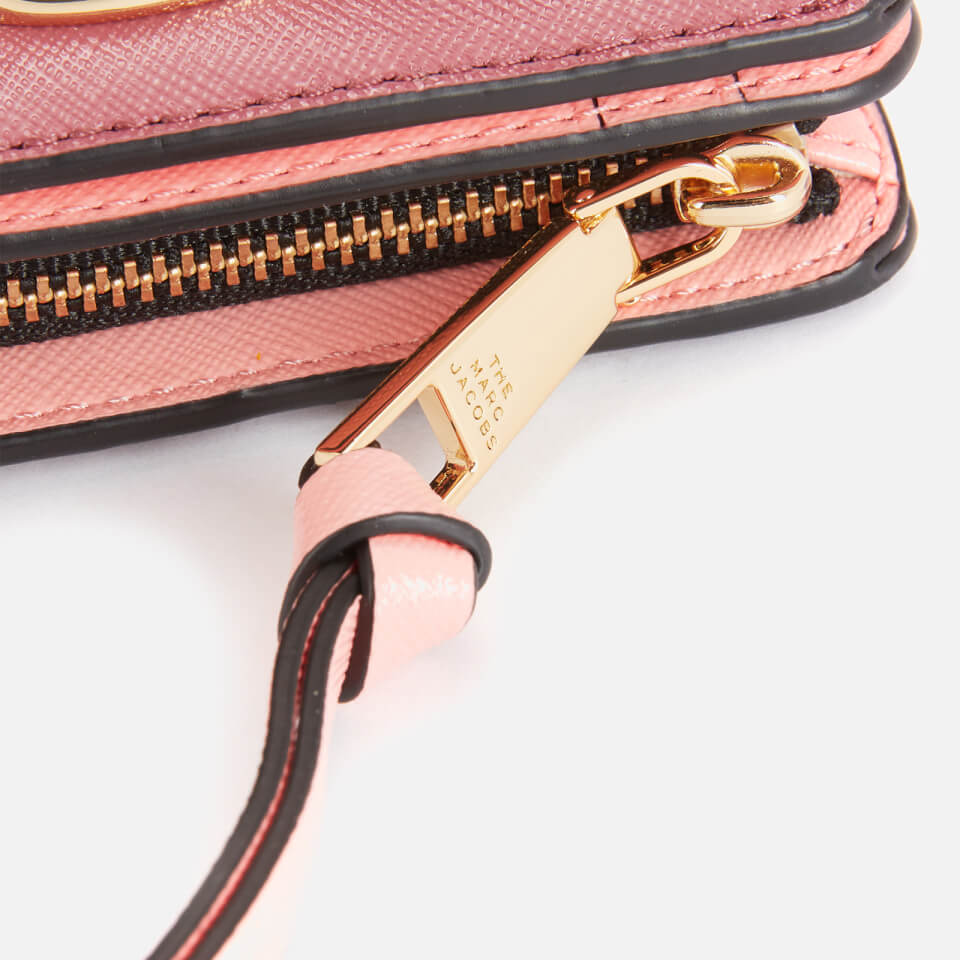 Marc Jacobs Women's Mini Compact Wallet - Dusty Ruby Multi
