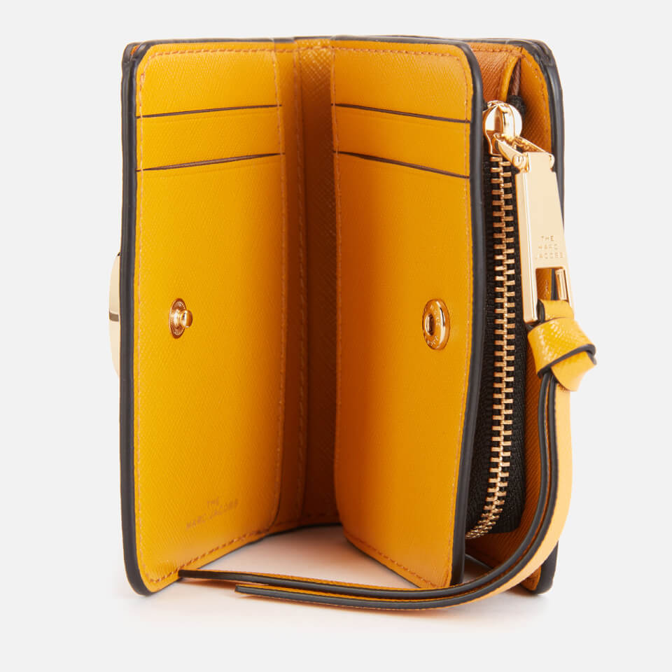 Marc Jacobs Women's Mini Compact Wallet - Saddle Brown Multi