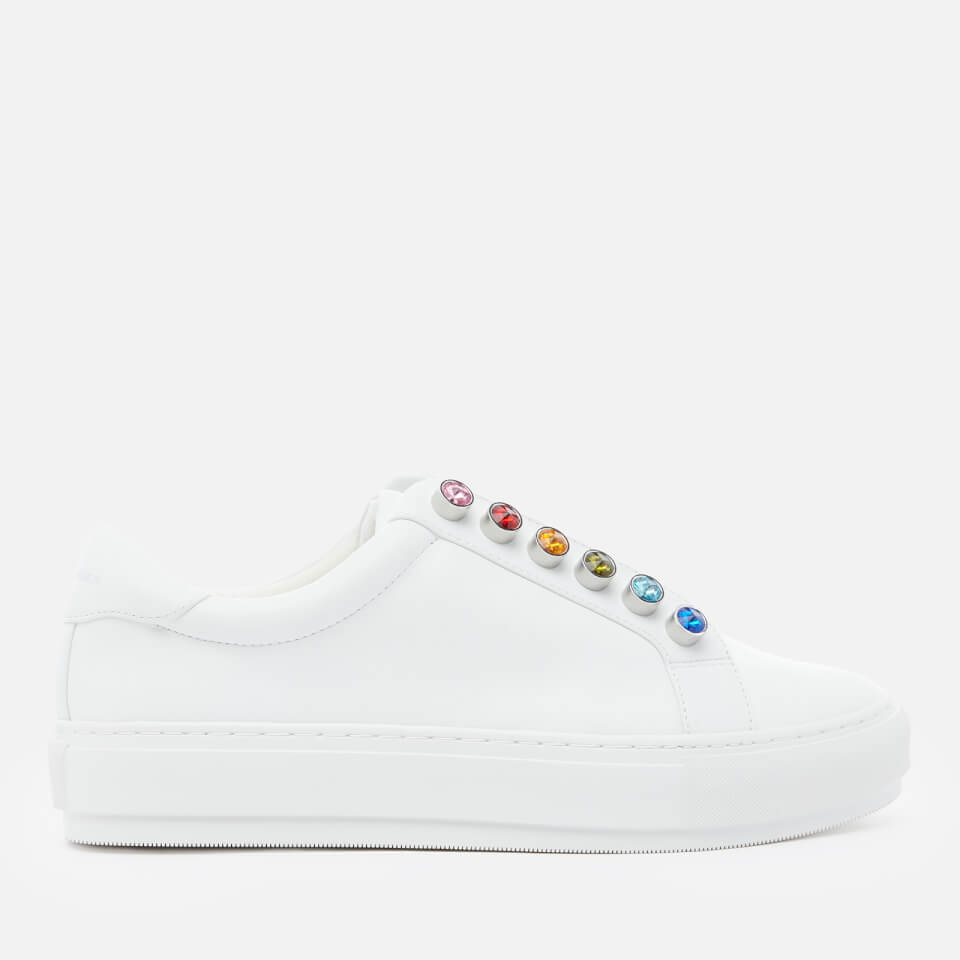 Kurt Geiger London Women s Liviaha Chunky Rainbow Flatform Trainers White Comb Allsole