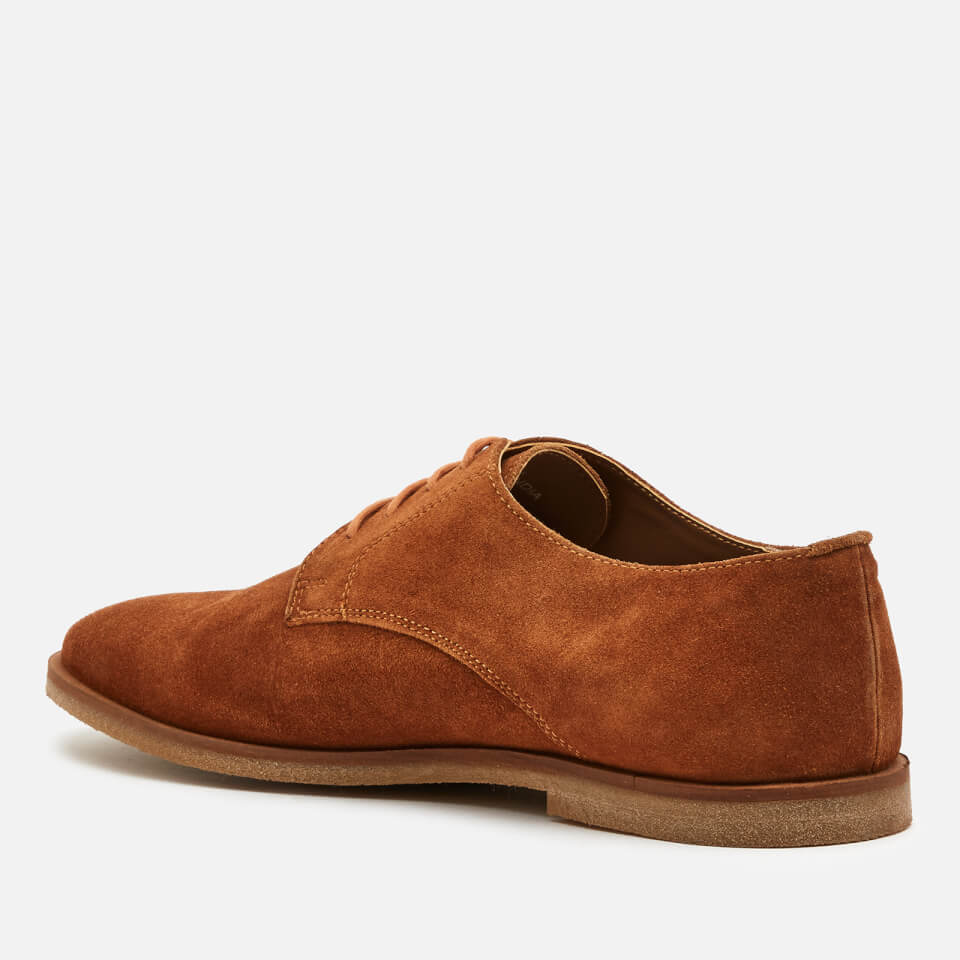 Walk London Men's Danny Suede Derby Shoes - Tan