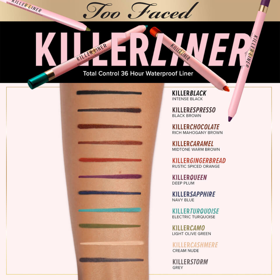 Too Faced Killer Liner 36 Hour Waterproof Eyeliner - Killer Black