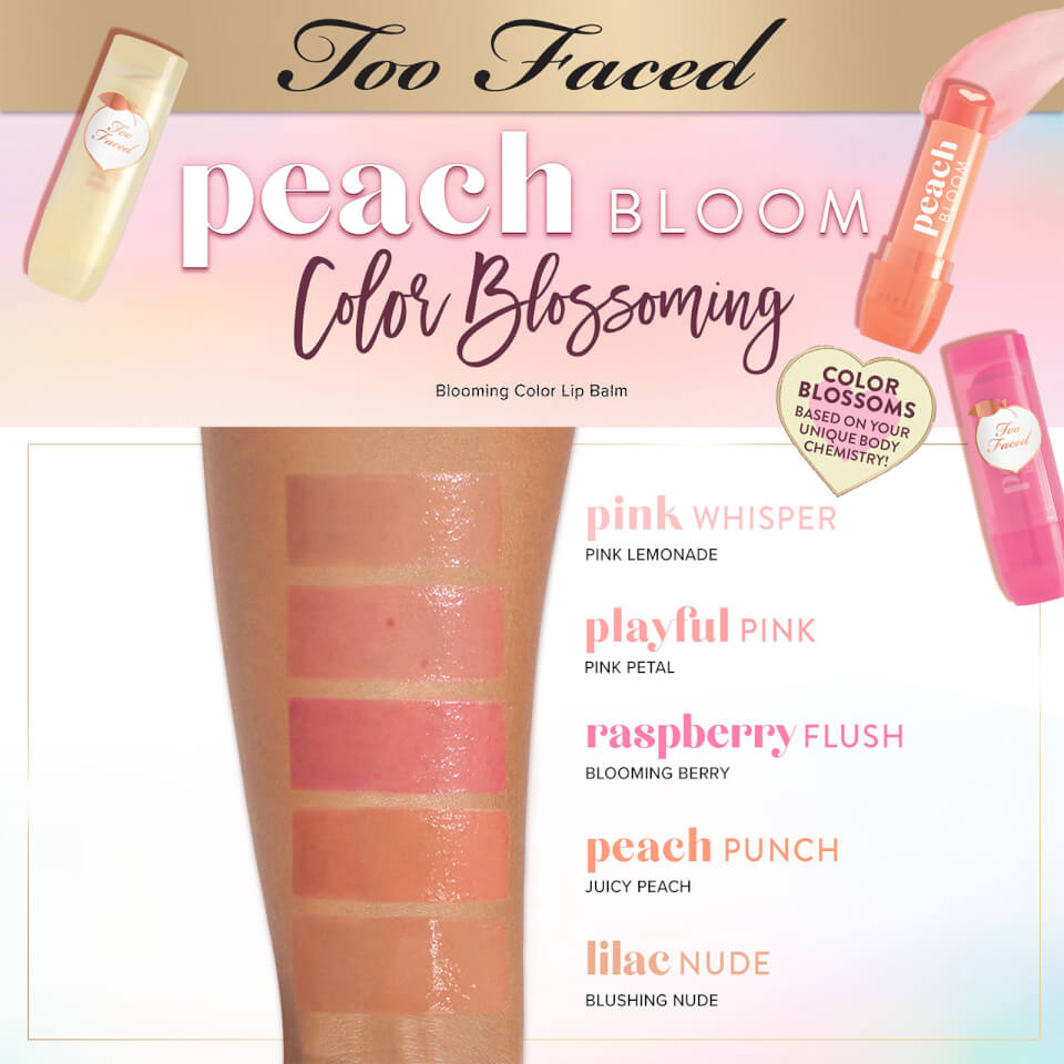 Too Faced Peach Bloom Colour Blossoming Lip Balm - Pink Whisper
