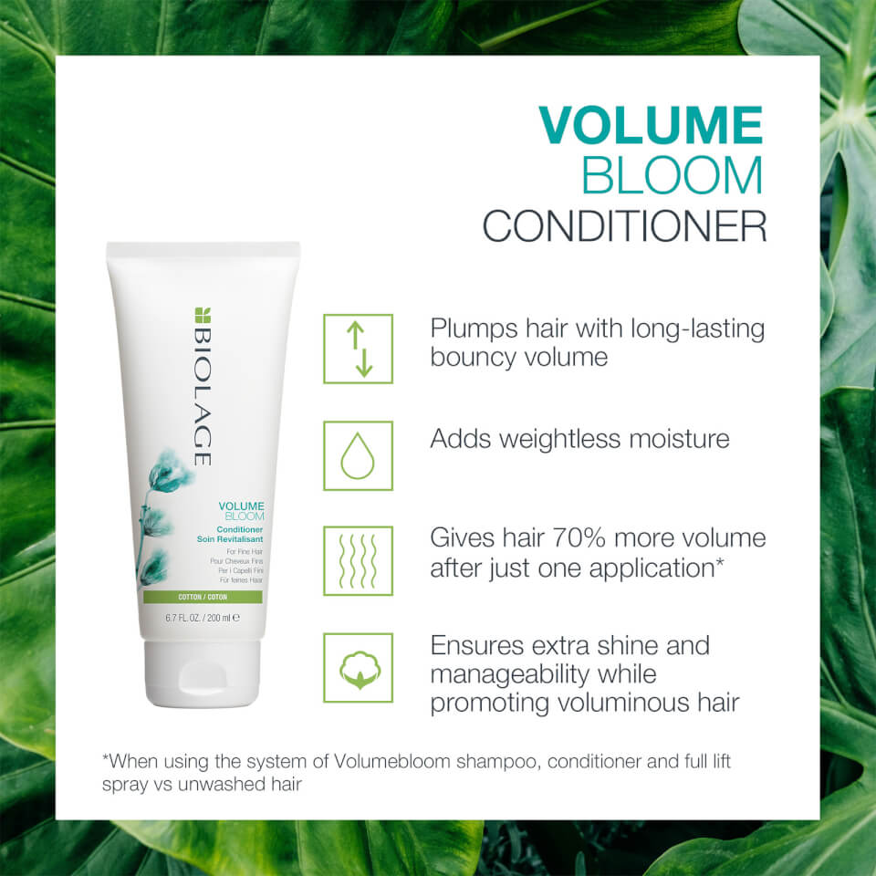 Biolage VolumeBloom Volumising Shampoo (250ml) and Conditioner (200ml) Duo Set for Fine Hair