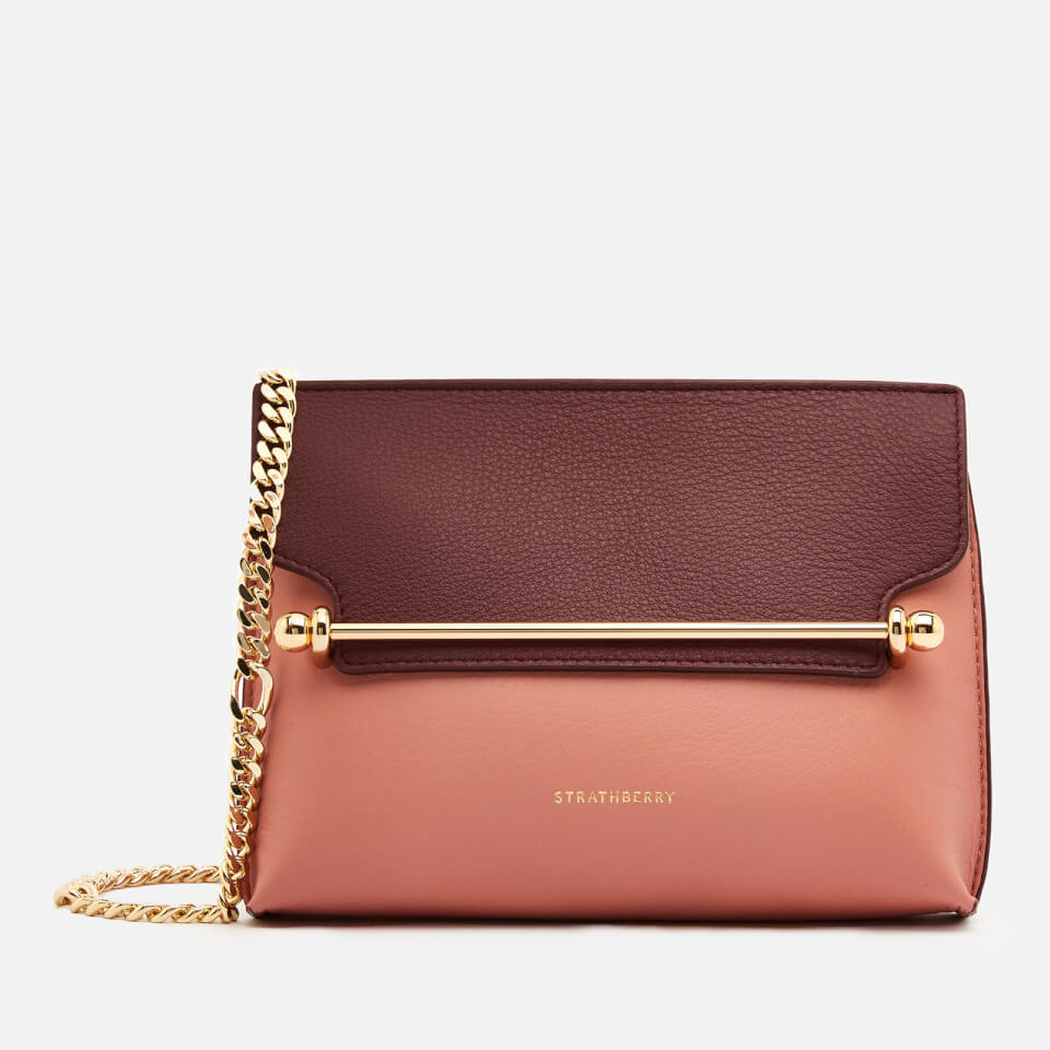 Strathberry Women s Stylist Mini Bi Colour Bag Rose Purple Potion Coggles