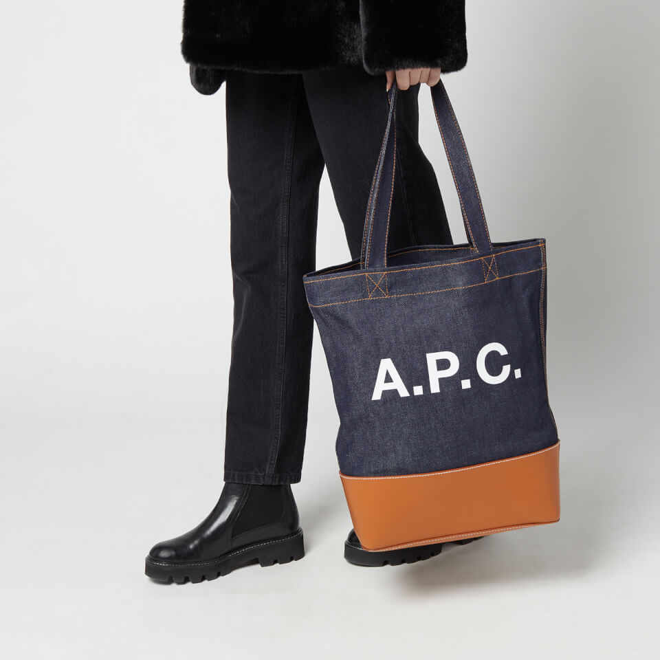 A.P.C. Women s Axelle Tote Bag Dark Navy Coggles