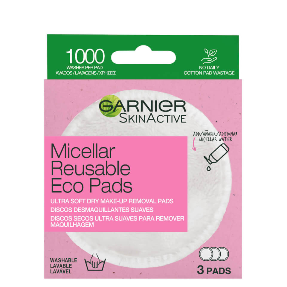 Garnier Makeup Remover Eco Pads and Rose Micellar Water Duo Set