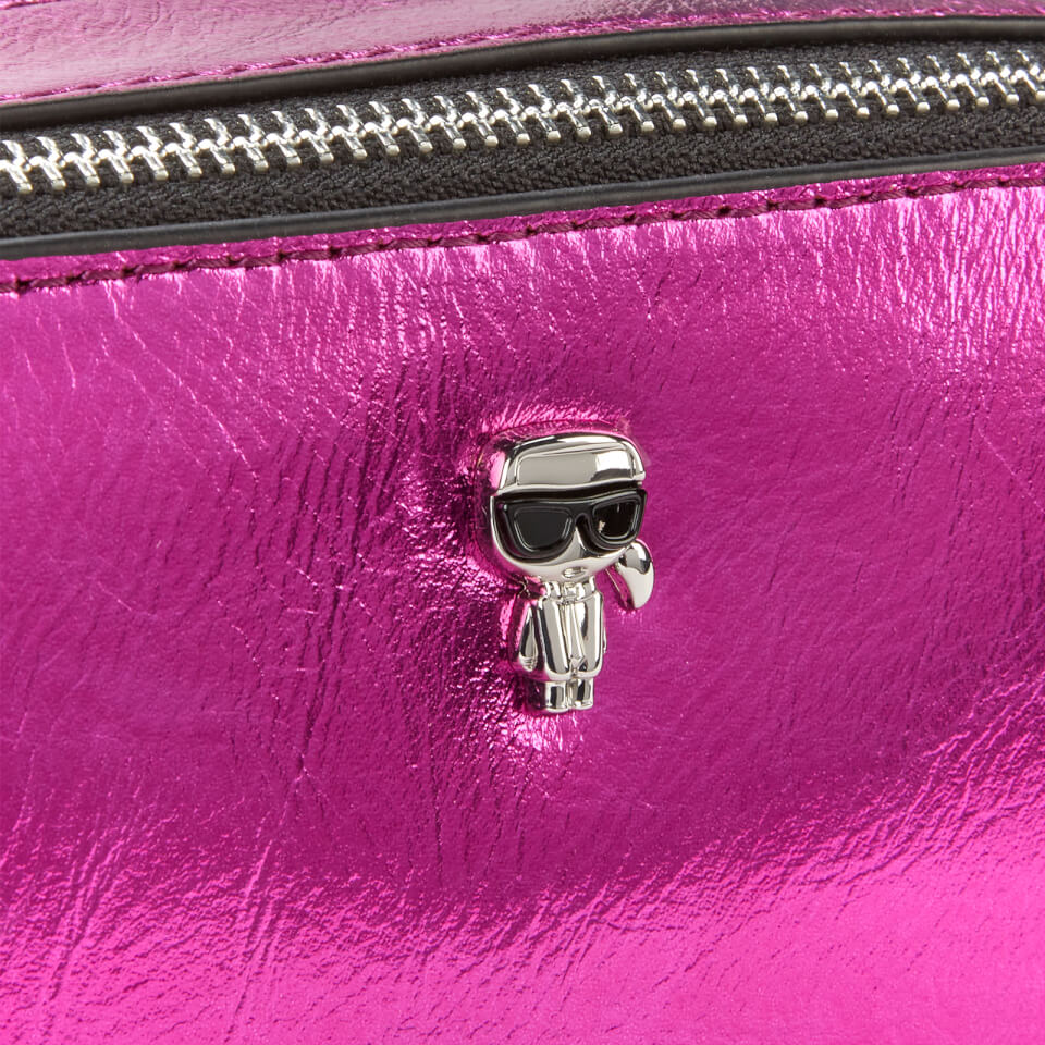 KARL LAGERFELD Women's K/Ikonik 3D Pin Camera Bag - Metallic Pink