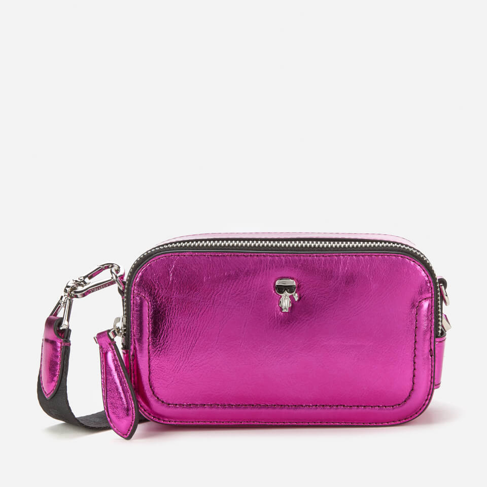 KARL LAGERFELD Women's K/Ikonik 3D Pin Camera Bag - Metallic Pink