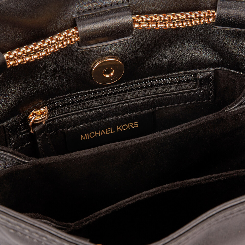MICHAEL Michael Kors Women's Tati Medium Nortsouth Chain Bag - Black