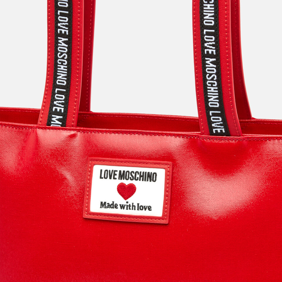 Love Moschino Women's Heart Logo Tote Bag - Red