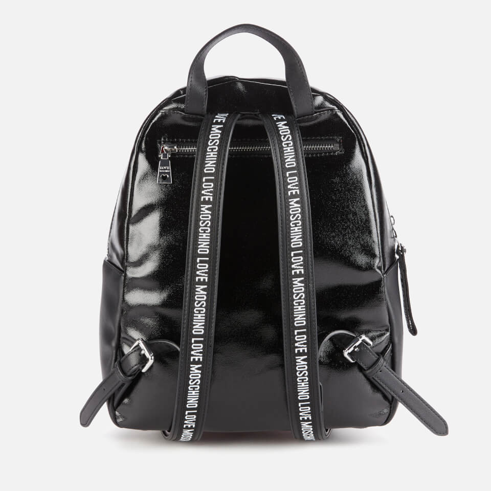 Love Moschino Women's Heart Logo Backpack - Black