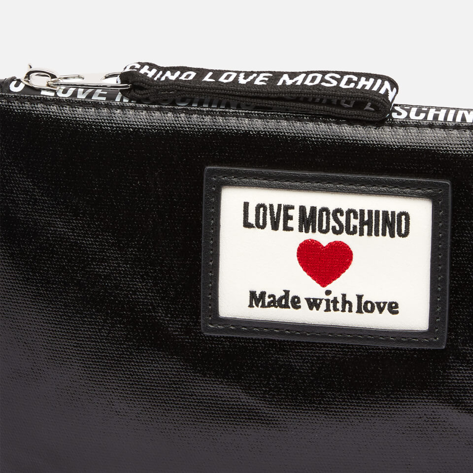 Love Moschino Women's Heart Logo Cross Body Pouch - Black