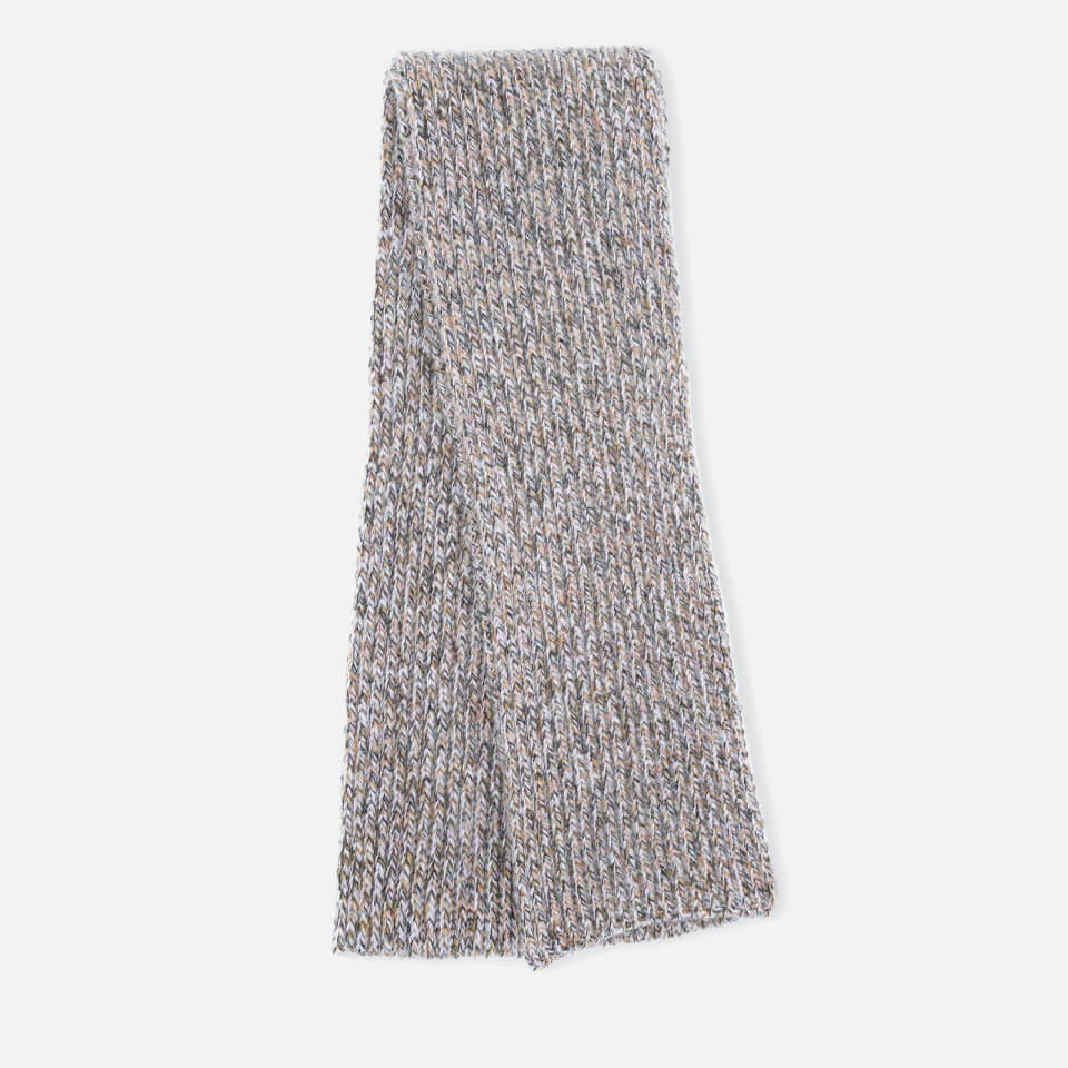 Ganni Women's Block Colour Knitted Recycled Wool Scarf - Multi