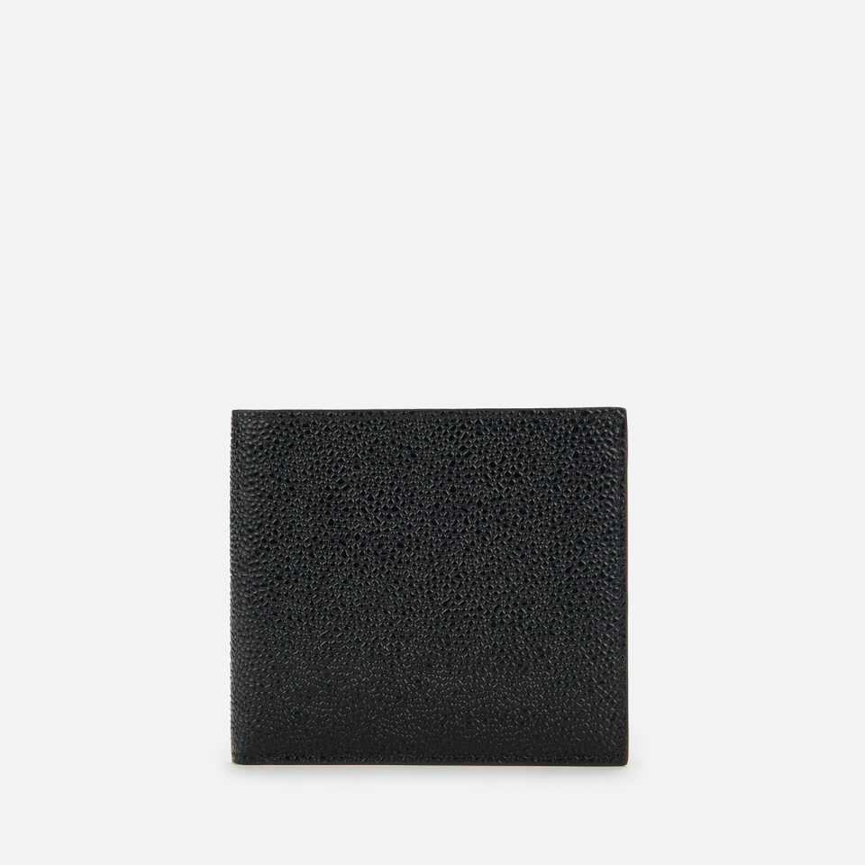 Thom Browne Men's Billfold Wallet In Pebble Grain - Black