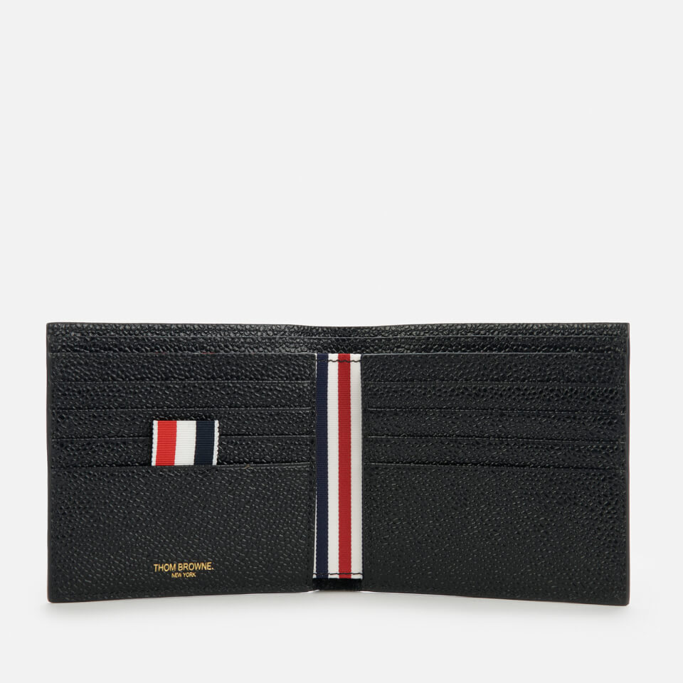 Thom Browne Men's Billfold Wallet In Pebble Grain - Black