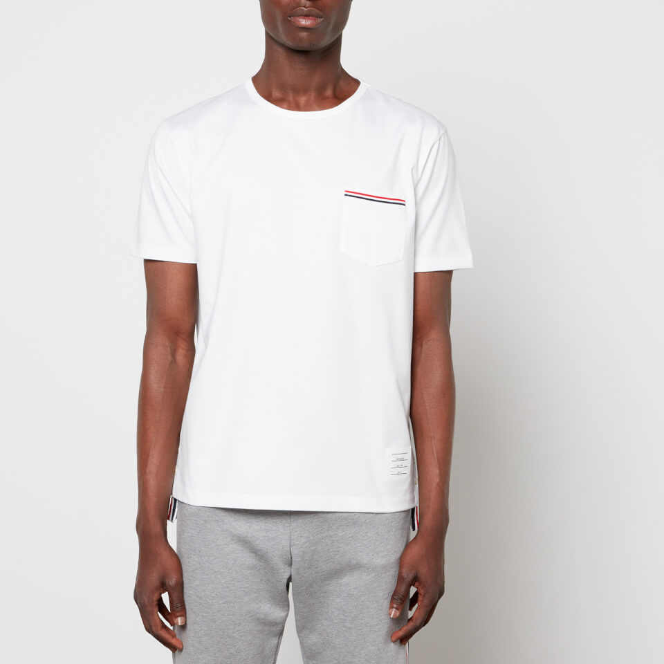 Thom Browne Men's Pocket T-Shirt - White - 1/S | Coggles