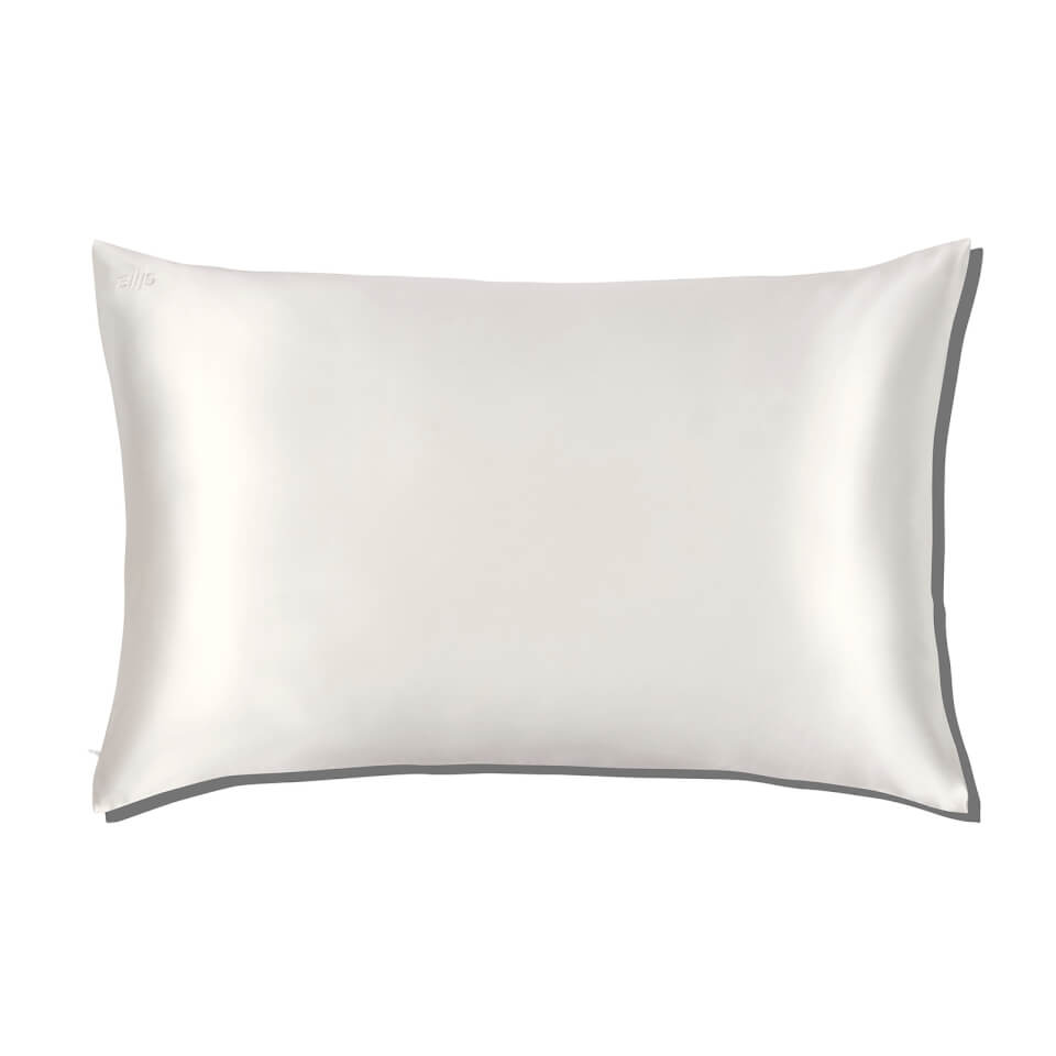 Slip White Queen Pillowcase and Polka Dot Sleep Mask Gift Set