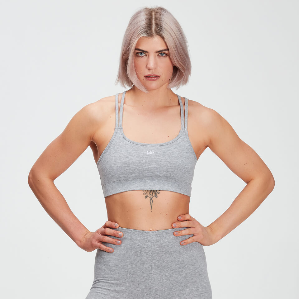 MP Women's Training Sports Bra - Grey Marl