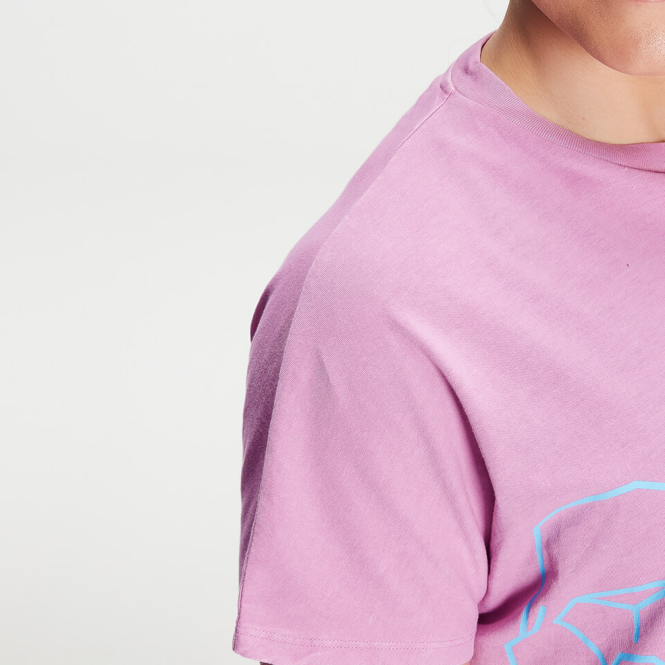 MP X Zack George Women's Washed Crop T-Shirt - Pink Lavender