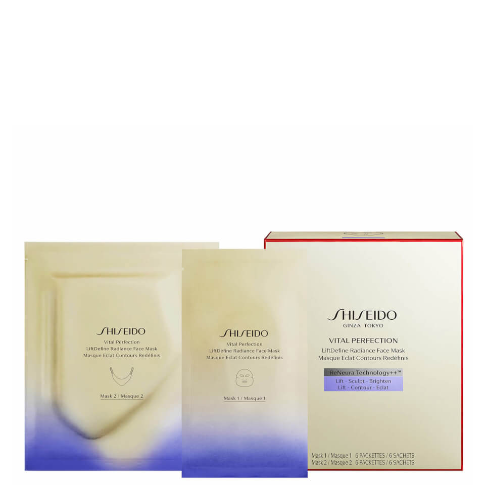 Shiseido Exclusive Vital Perfection LiftDefine Radiance Face Mask (Pack of 6)
