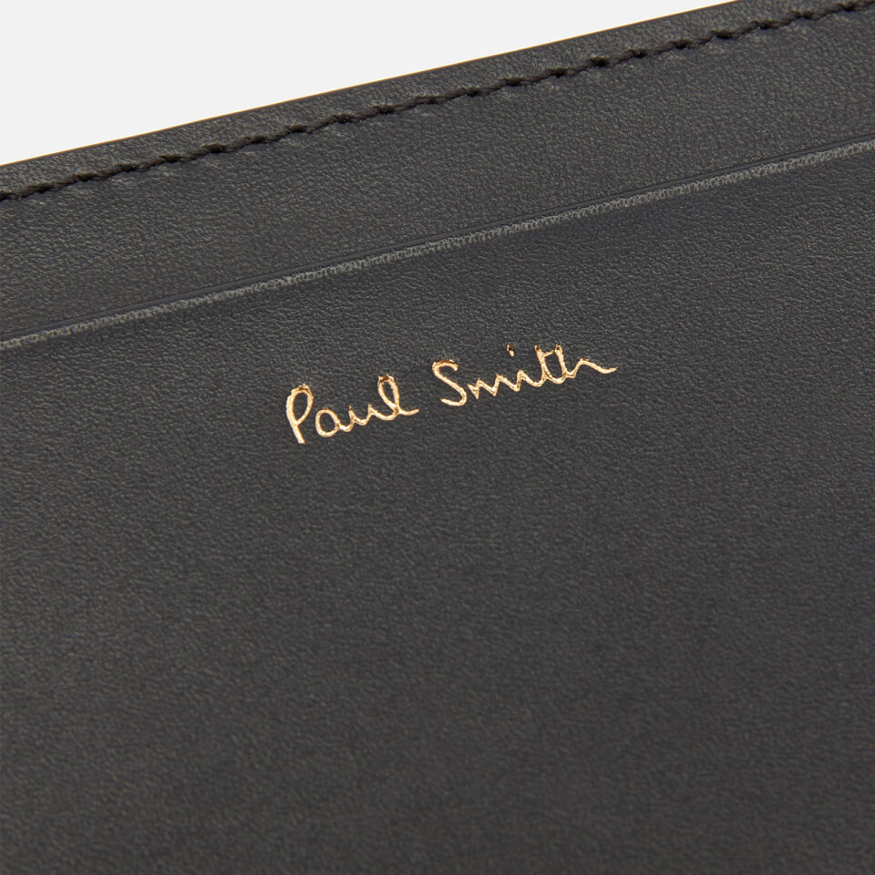 PS Paul Smith Striped Leather Credit Card Case