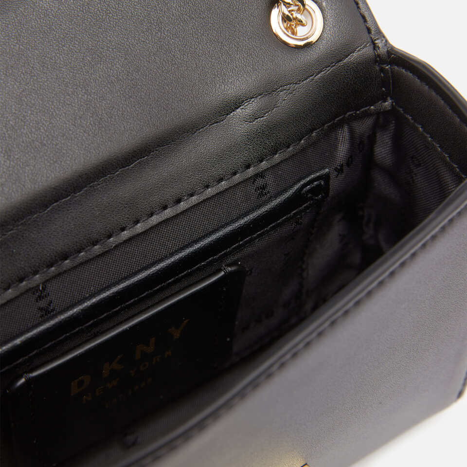 DKNY Women's Mini Box Bag - Black/Gold