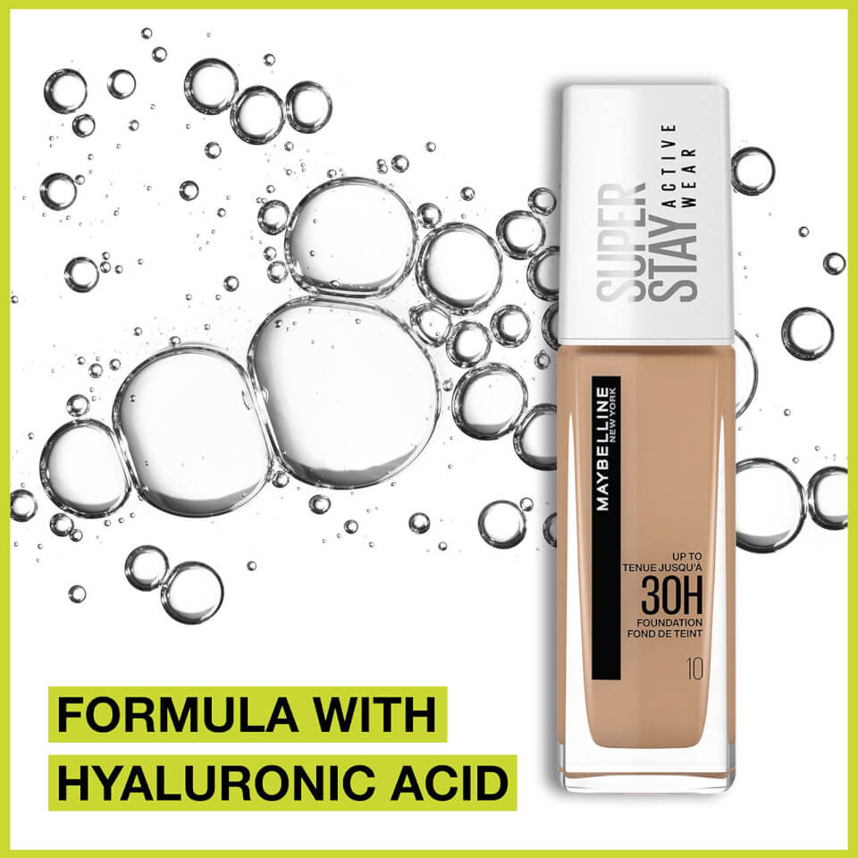 Maybelline Superstay Active Wear Full Coverage 30 Hour Long-Lasting Liquid Foundation - 22 Light Bisque