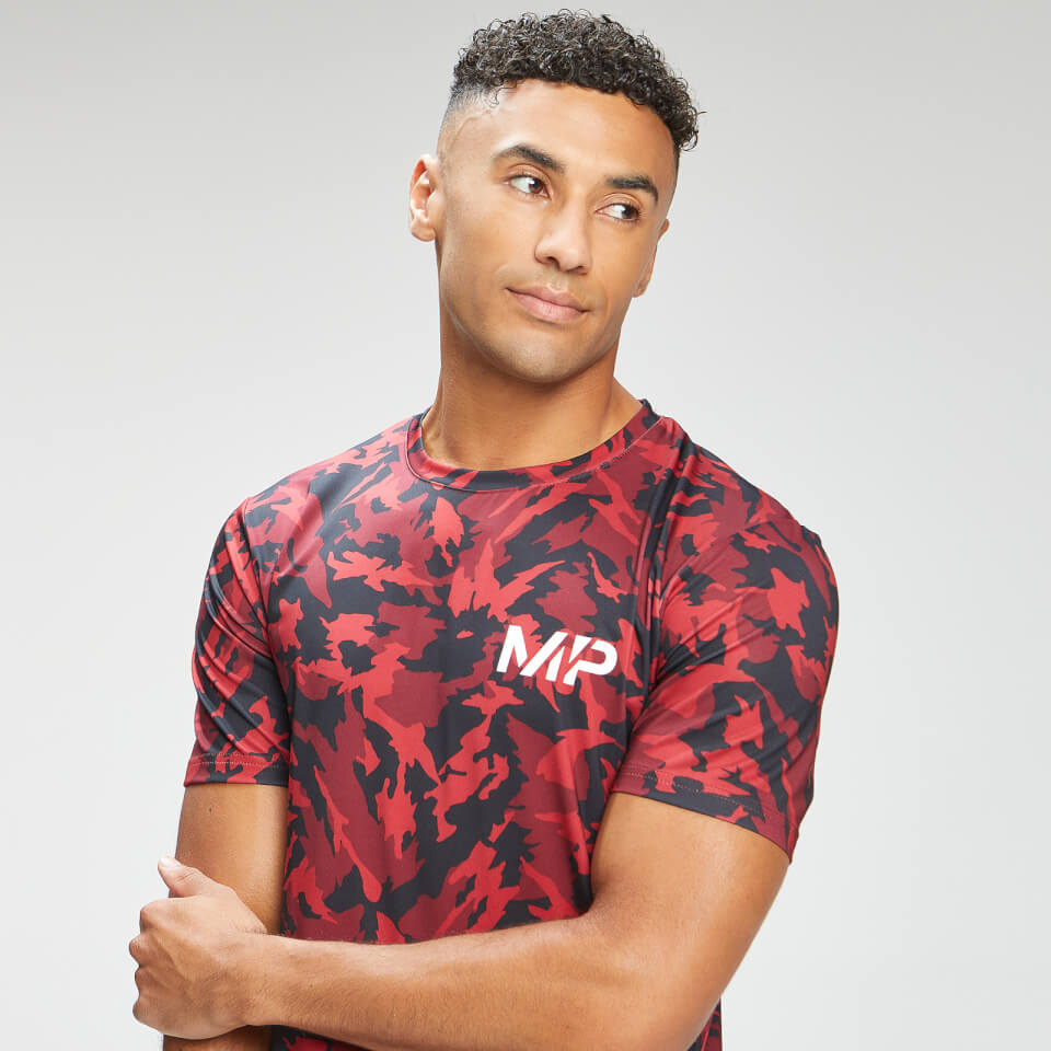 MP Men's Adapt Camo Short Sleeve T-Shirt- Red Camo