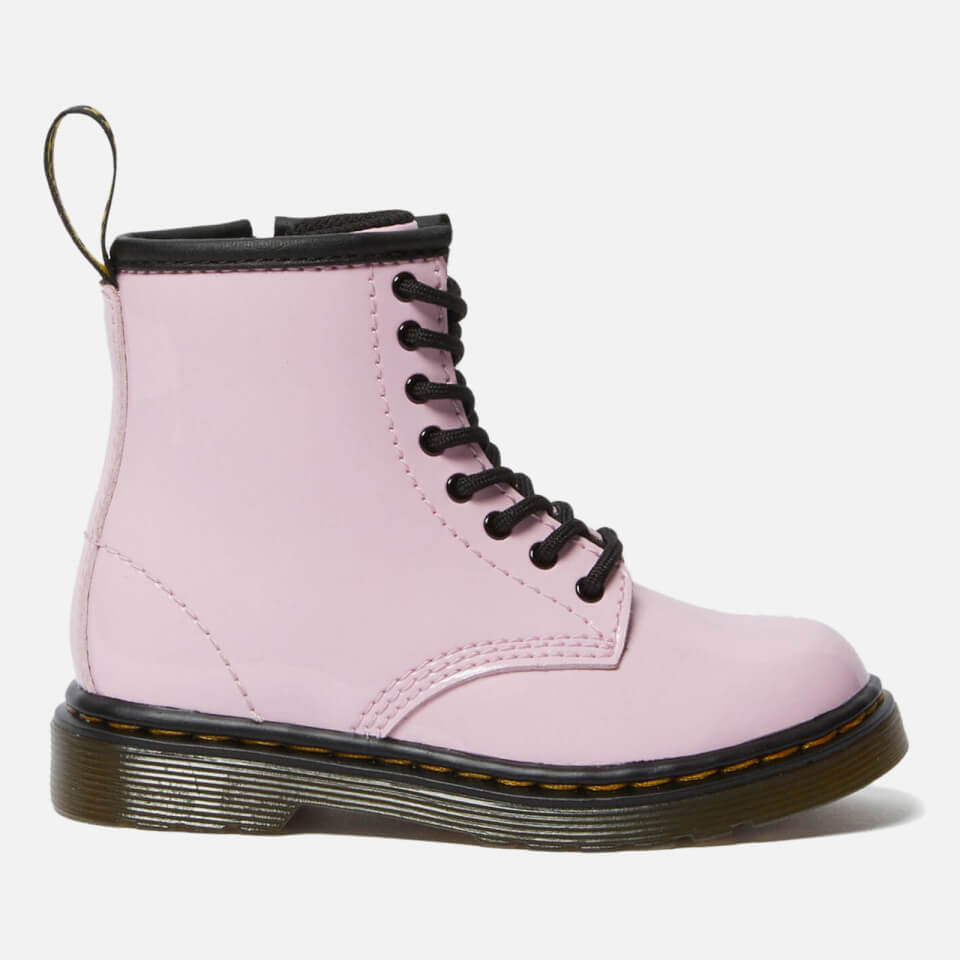 Dr. Martens Toddlers' 1460 Patent Lamper Lace Up Boots - Pale Pink