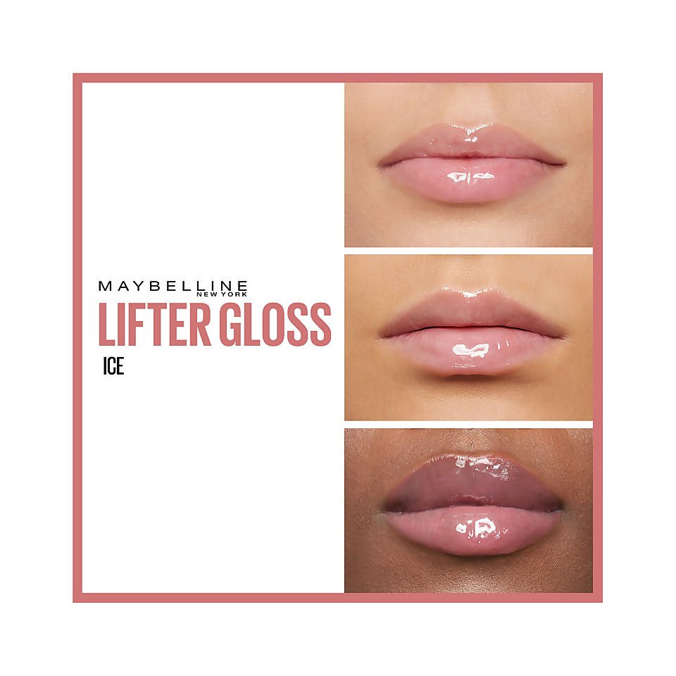 Maybelline Lifter Gloss Hydrating Lip Gloss with Hyaluronic Acid - 002 Ice