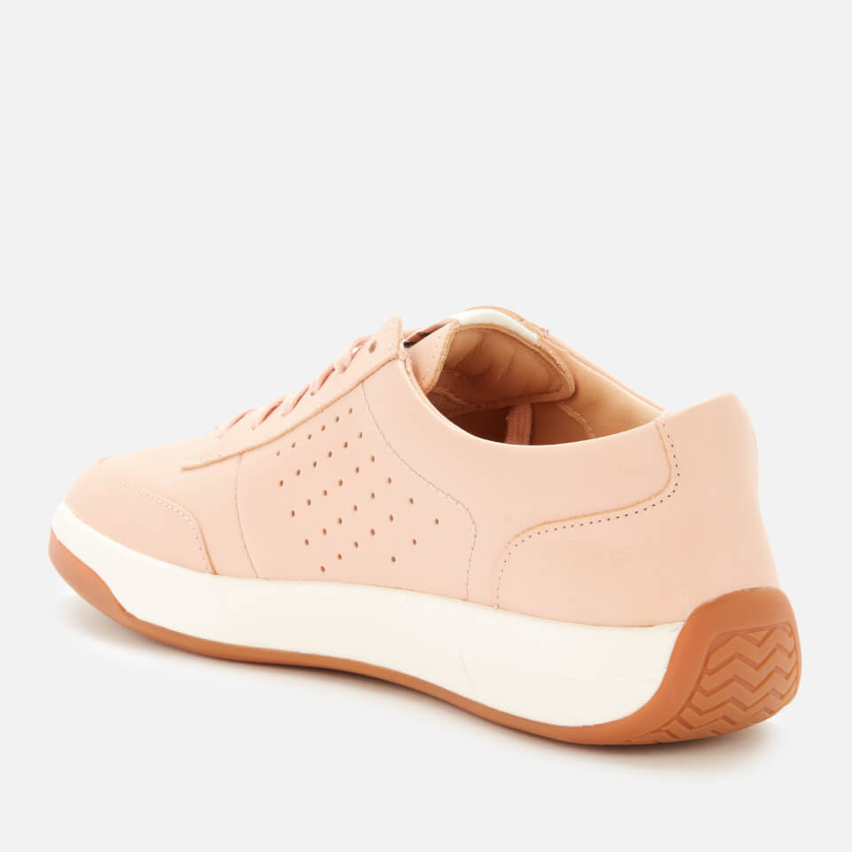 Clarks Women s Hero Air Lace Low Top Trainers Light Pink Allsole