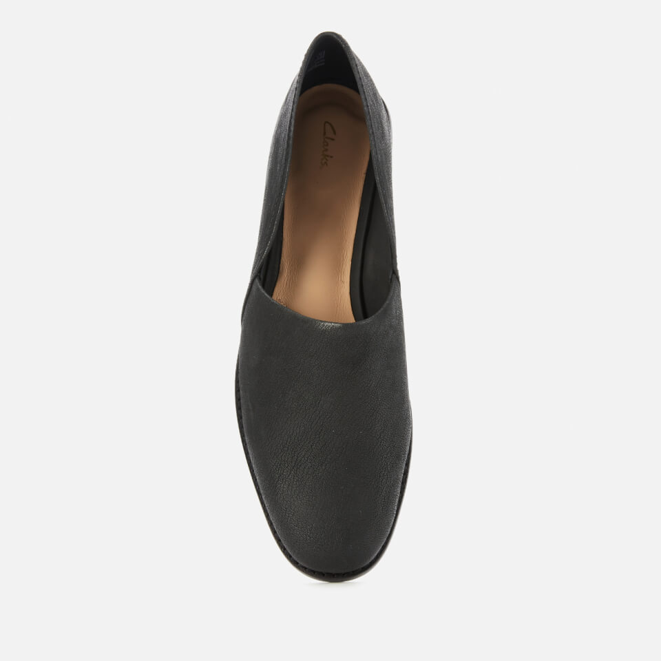 Clarks Women's Pure Easy Leather Flats - Black