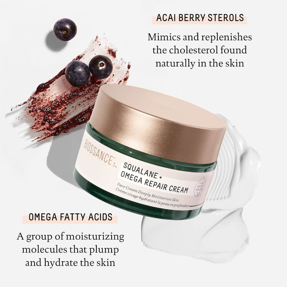 フェイスクリーム Biossance Squalane + Omega Repair Cream Squalane + Omega Repair Cream | Biossance