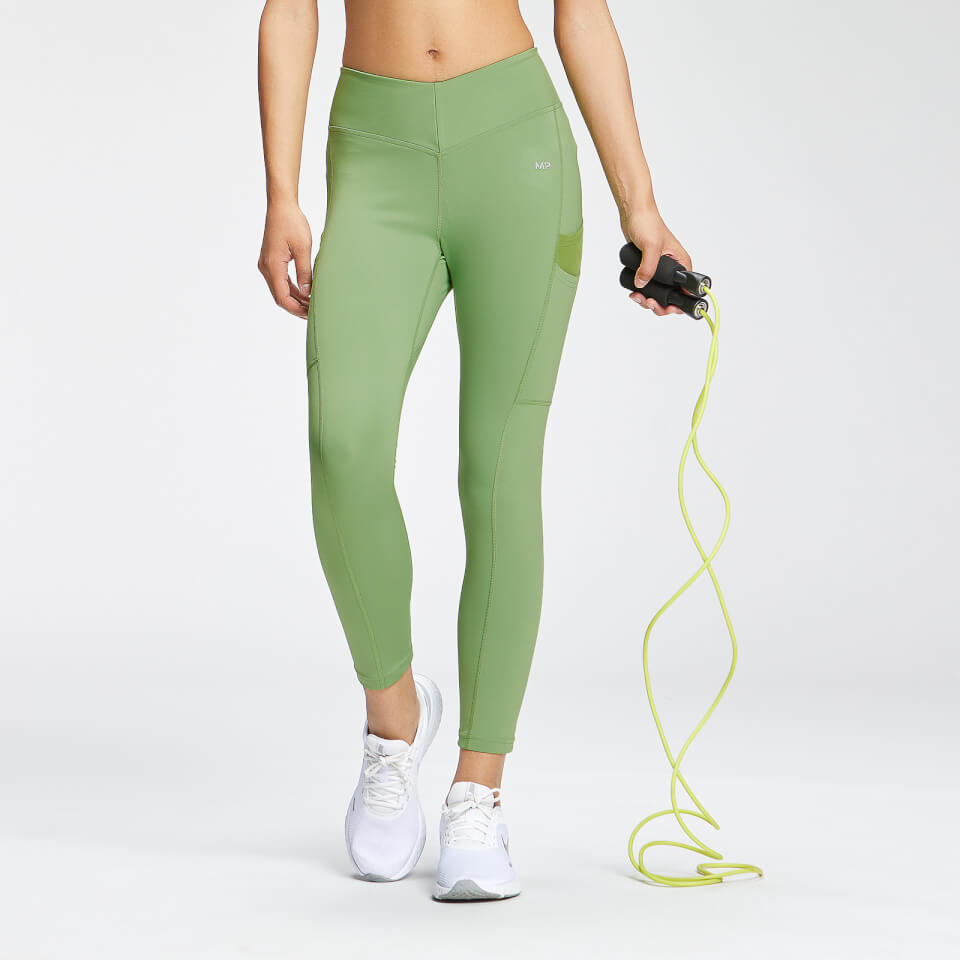 MP Women's Tempo 7/8 Repreve®Leggings - Apple Green