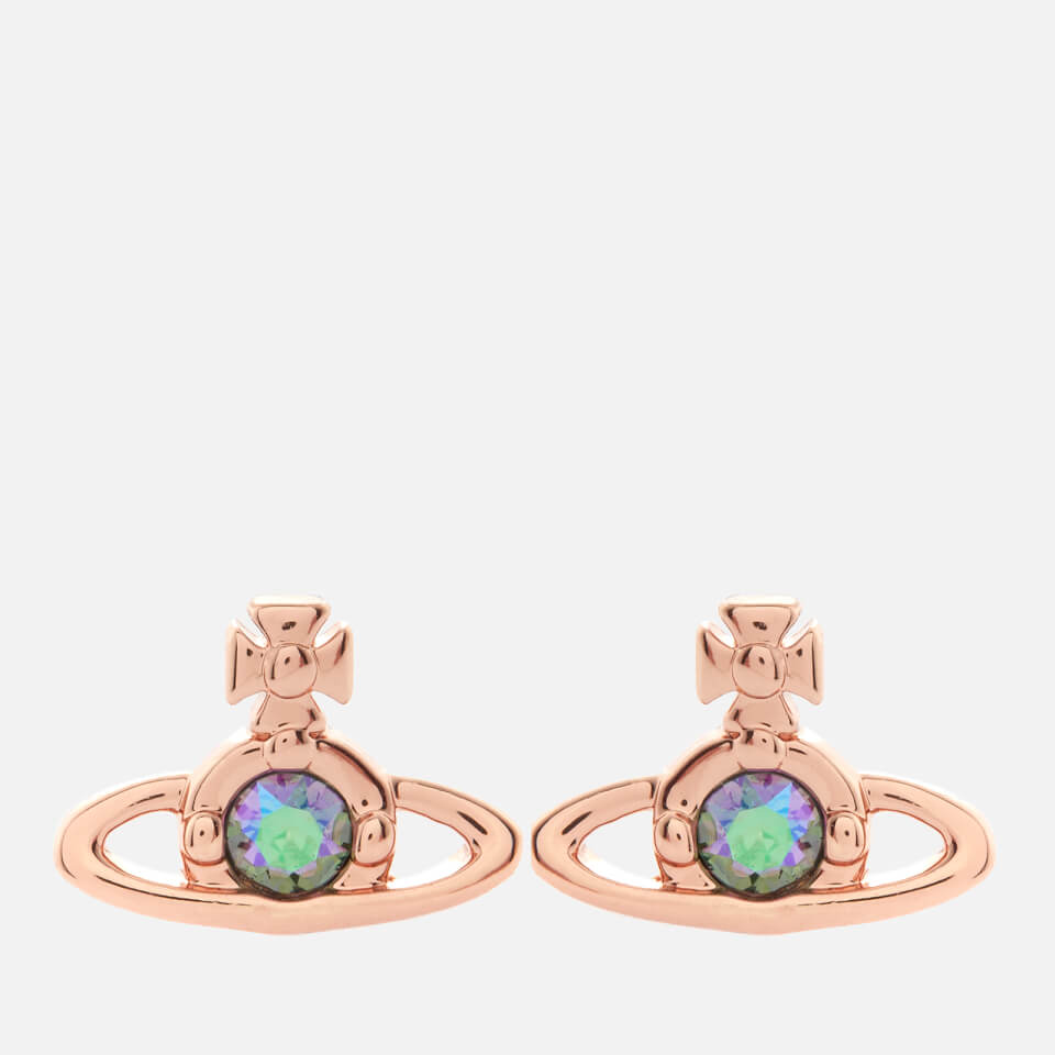 Vivienne Westwood Women's Nano Solitaire Earrings - Pink Gold Paradise Shine