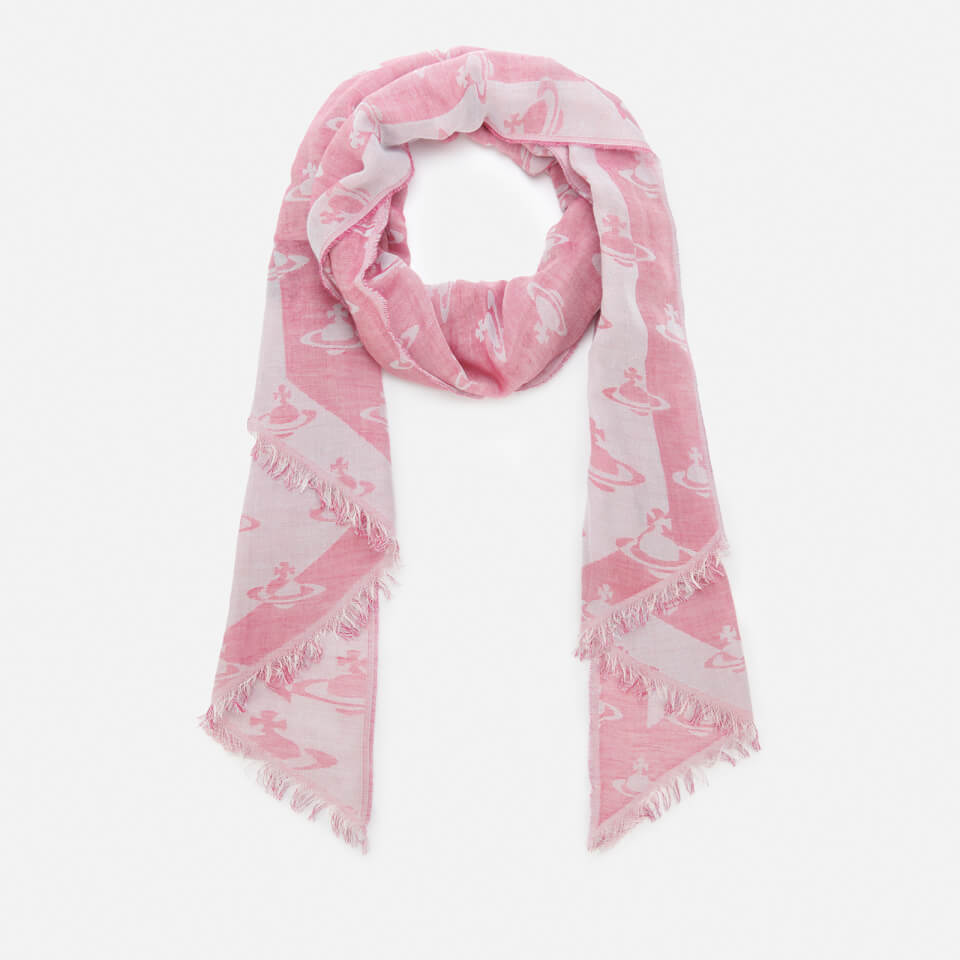 Vivienne Westwood Women's All Over Logo Scarf - Pink