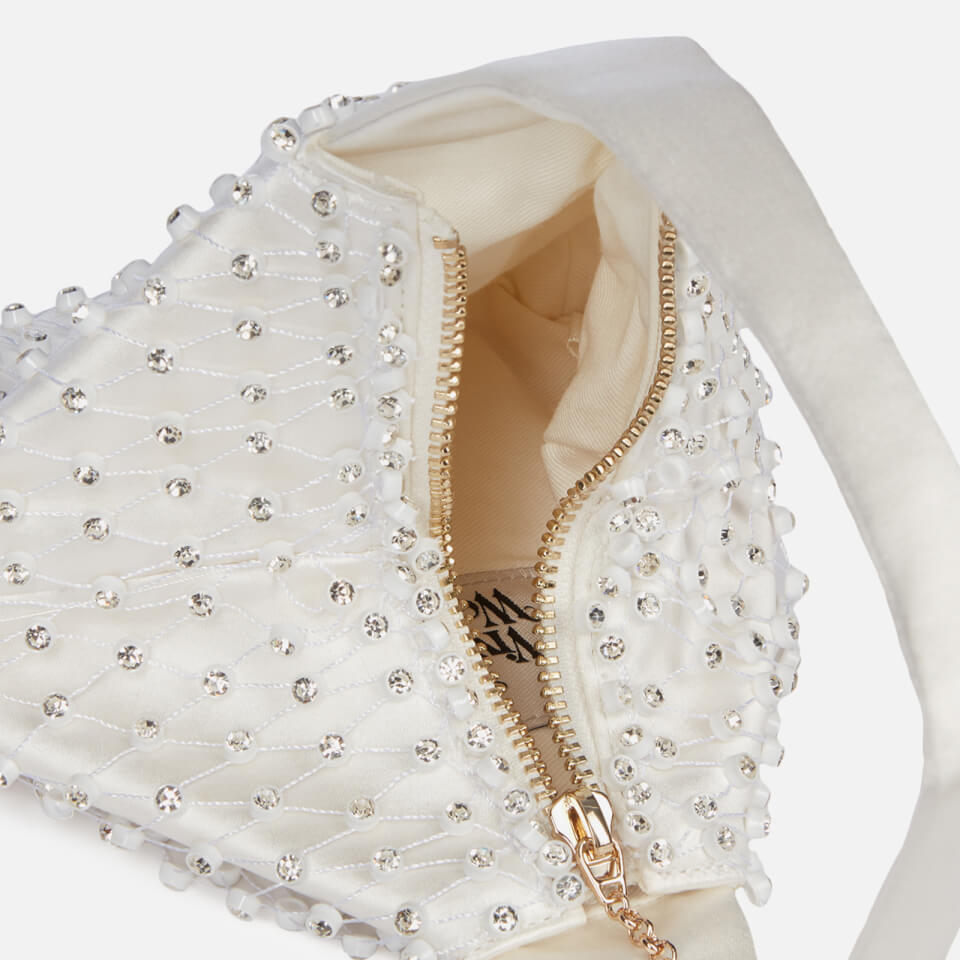 Vivienne Westwood Courtney Clutch Bag Ivory In White