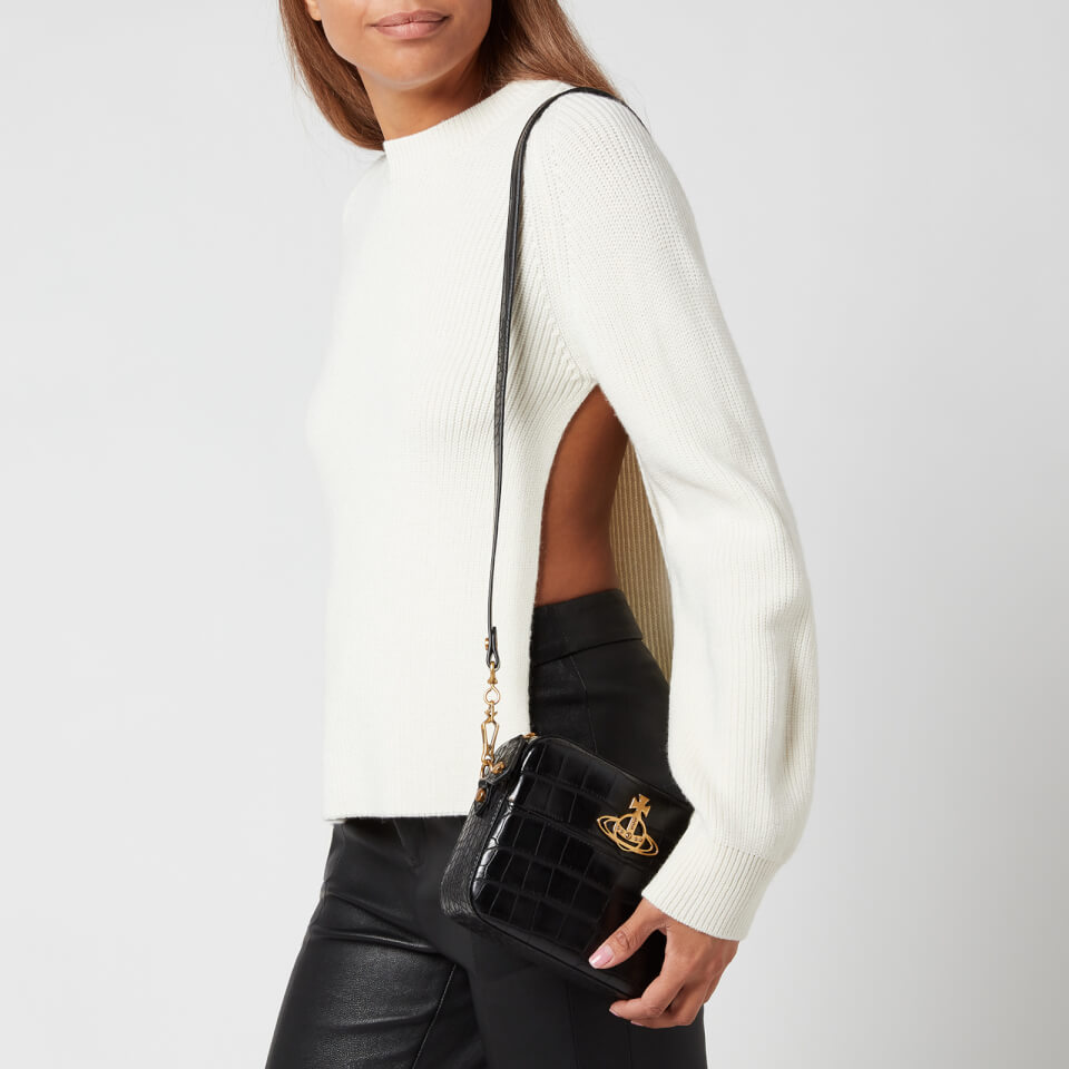 Vivienne Westwood Women's Johanna Croc Cross Body Bag - Black