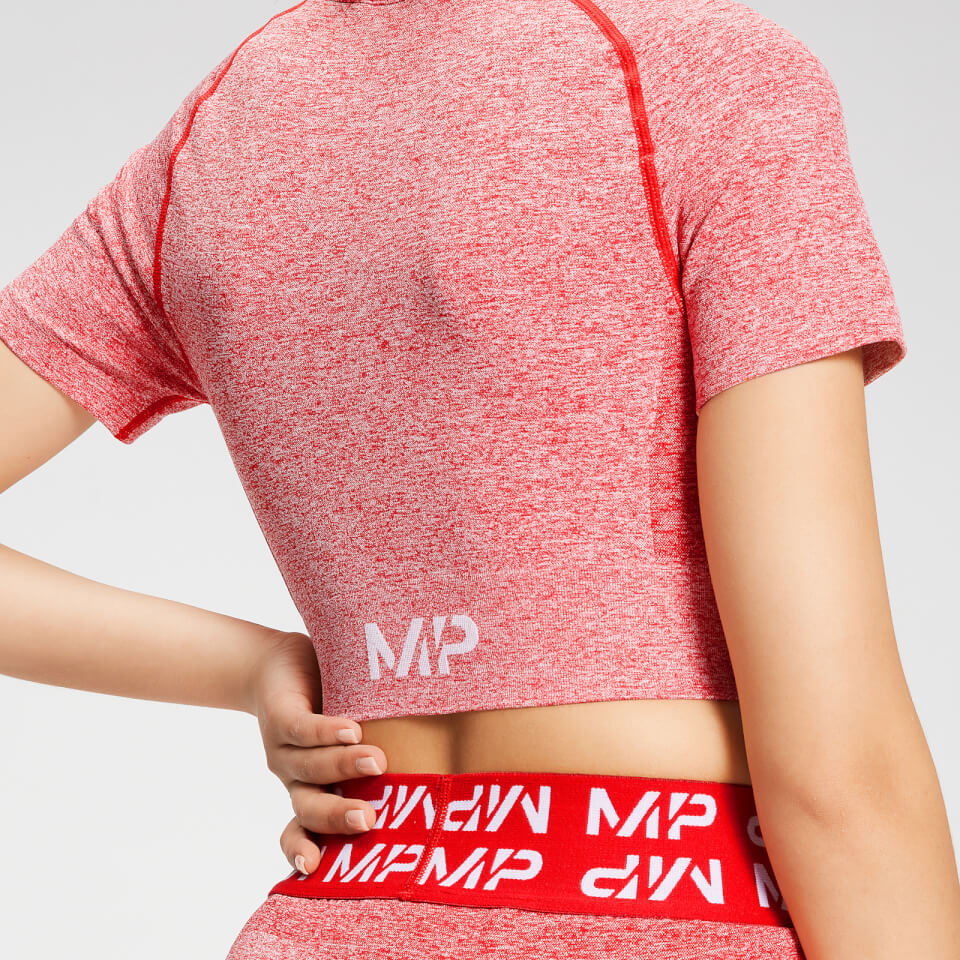MP Women's Curve Crop Short Sleeve T-Shirt - Danger