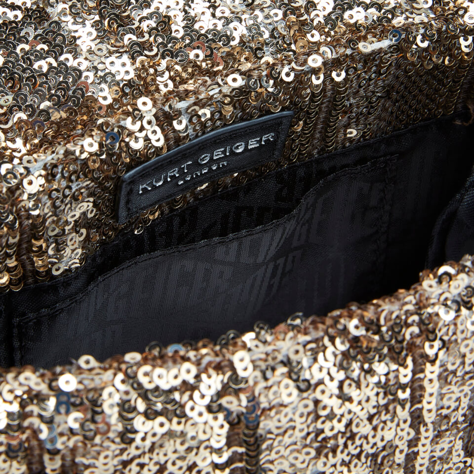 Kurt Geiger London Women's Sequins Mini Kensington Bag - Gold