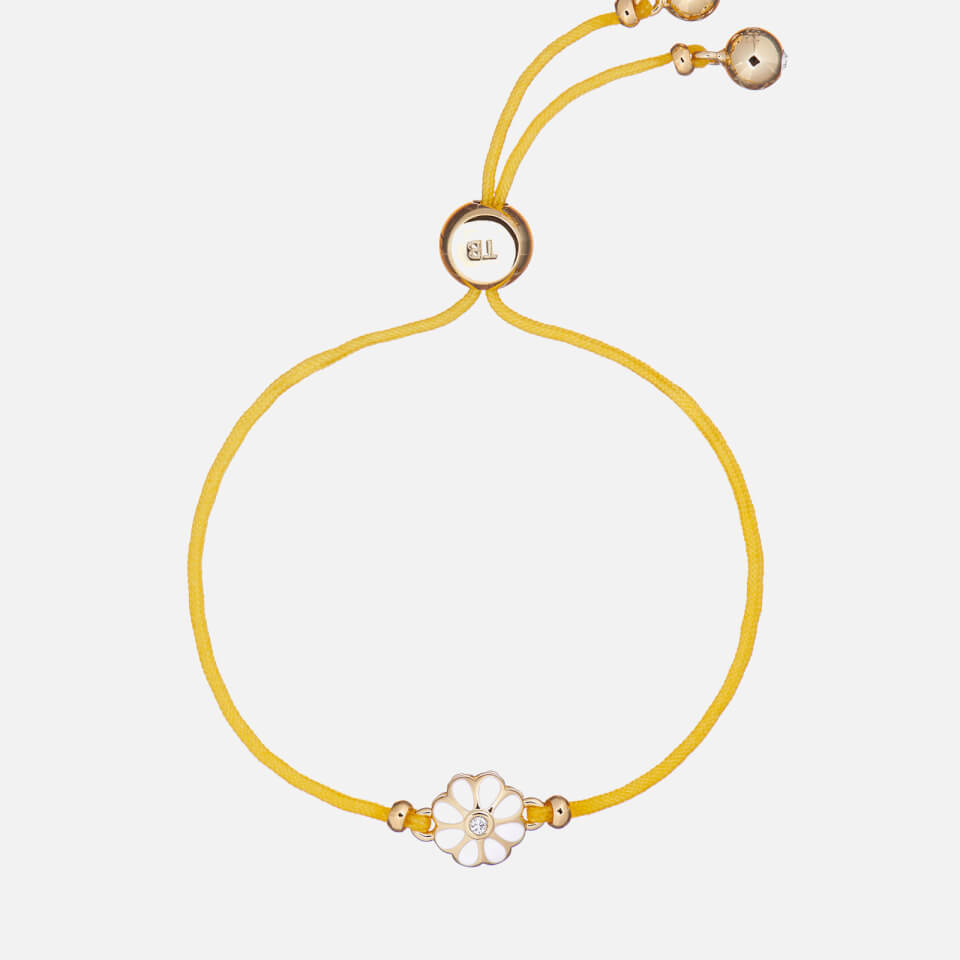 Ted Baker Women's Darsay: Daisy Friendship Bracelet - Gold/Whiite