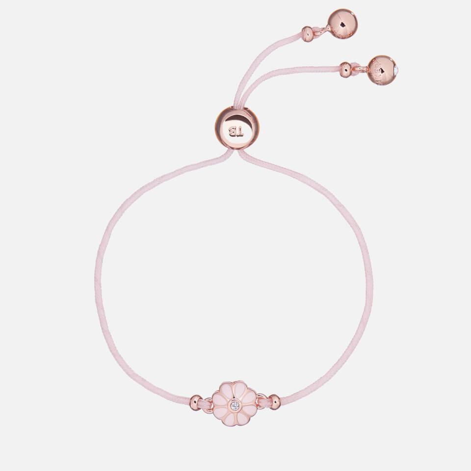 Ted Baker Women's Darsay: Daisy Friendship Bracelet - Rose Gold/Baby Pink