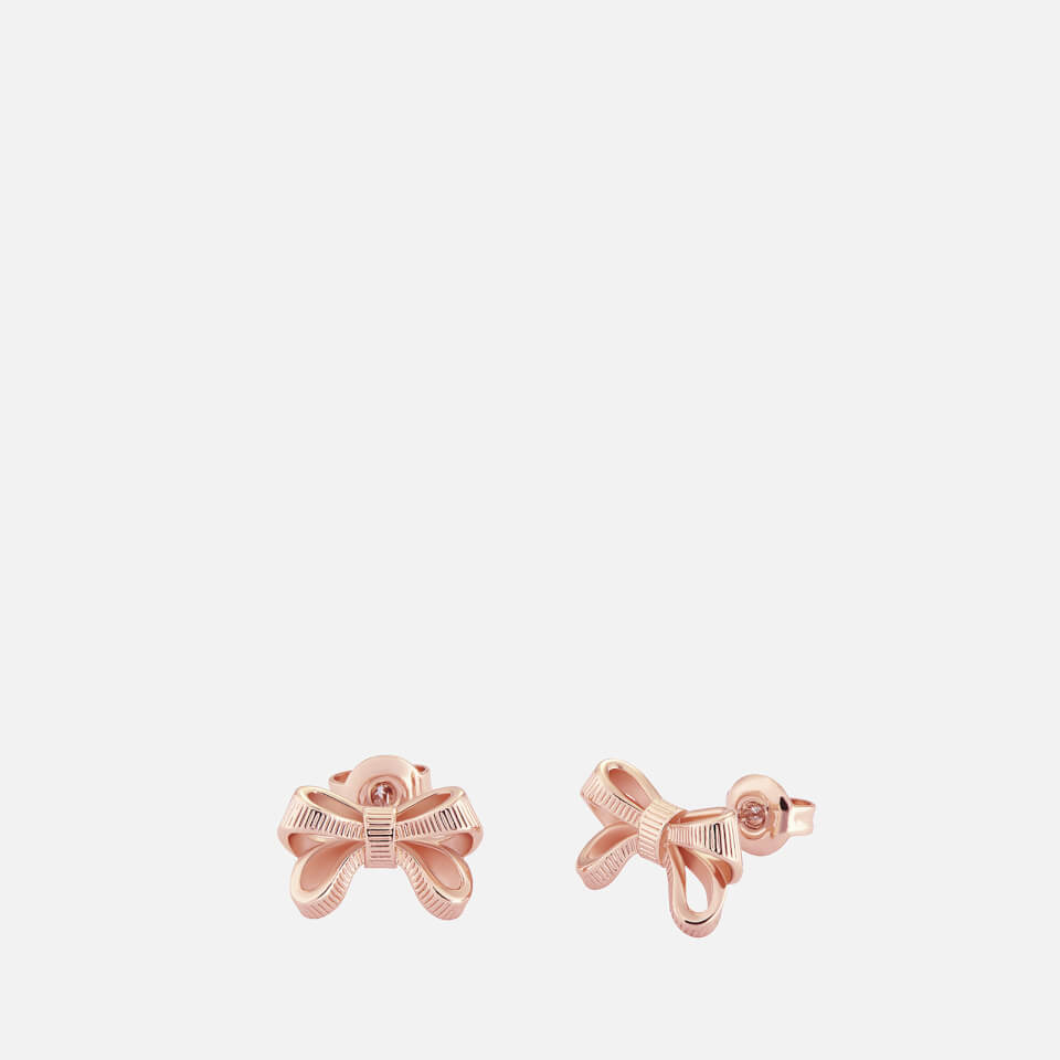 Ted Baker Women's Pollay: Petite Bow Stud Earrings - Rose Gold