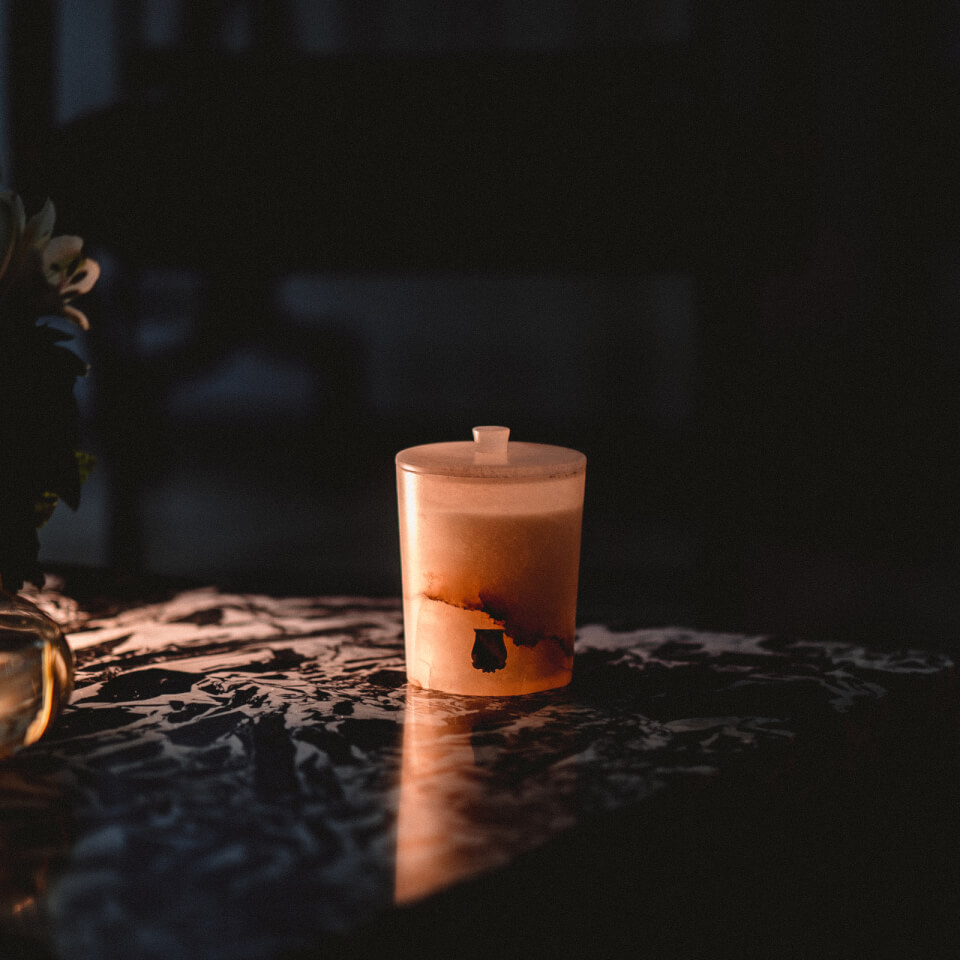 TRUDON Hemera Alabaster Candle - Roseberry