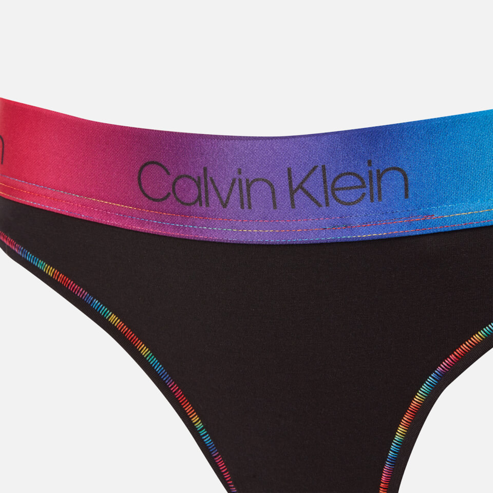 Calvin Klein Women's Pride Thong - Black
