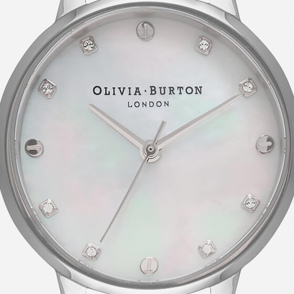 Olivia Burton Women's Classics Midi Dial Mop Bracelet Watch - Silver