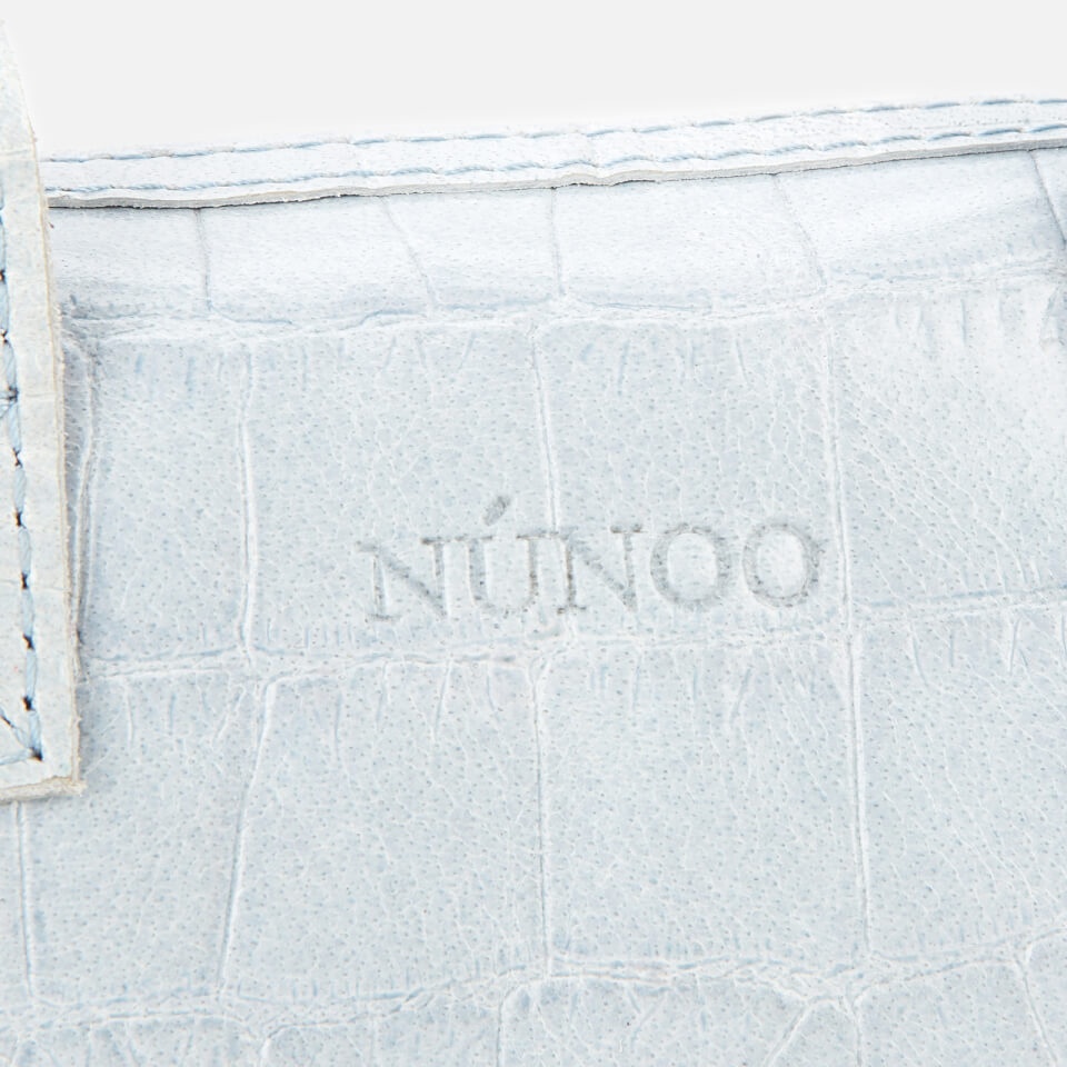 Núnoo Women's Mini Bobby Croco Top Handle Bag - Light Blue