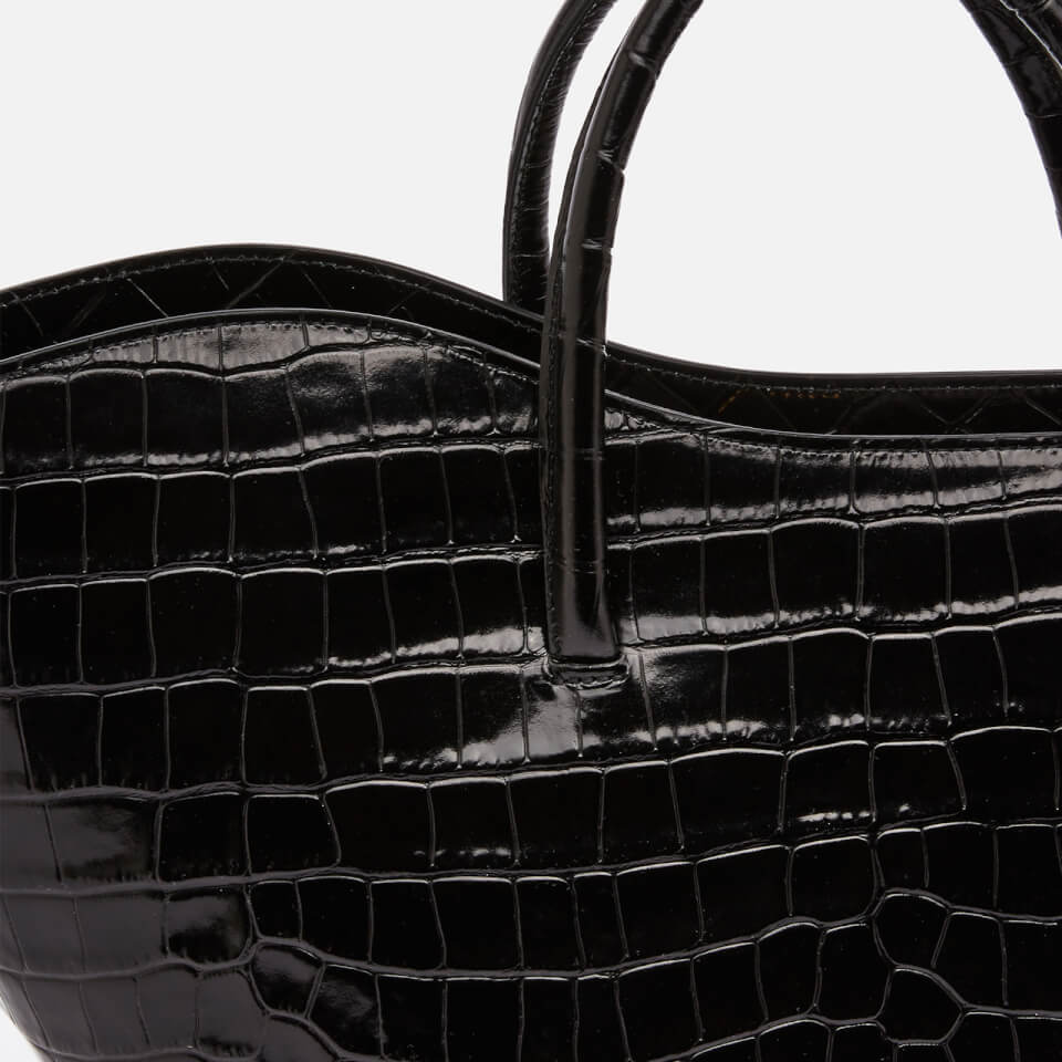 Little Liffner Women's Open Tulip Croc Medium Tote Bag - Black